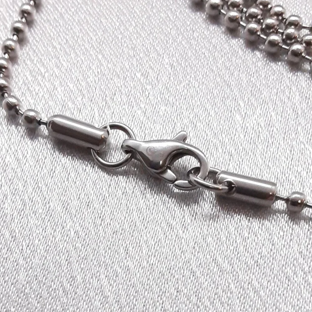NEW Stuller Stainless steel cross necklace